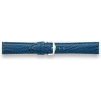 Darlena Chester Navy Leather Silver Buckle Watch Strap LS1203 NAVY 12MM (6) (SS)