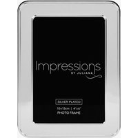 Impressions Silver Plated Round Edge 4x6 Inch Photo Frame FS104146