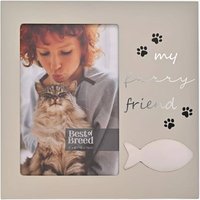 Best Of Breed 'my Furry Friend' Fish Icon Photo Frame 4" X 6", Grey