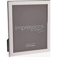 Impressions Silver Plated Flat Edge 8x10 Inch Photo Frame 3621S