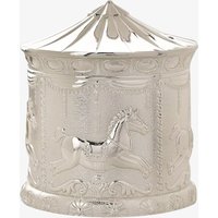 T.H.Baker Bambino Silver Carousel Money Box 6296