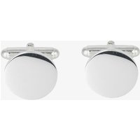 Sterling Silver Round Engravable Cufflinks 70-1305