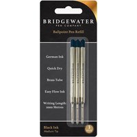 Bridgewater Black Ballpoint Pen 3 Pack Refill 346620