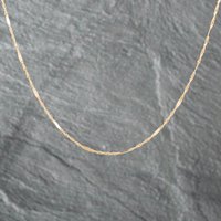 Second Hand 9ct Yellow Gold Bar And Twist 18 Inch Chain 41021630