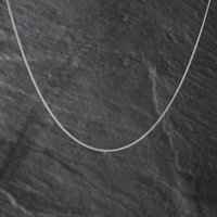 Second Hand 18ct White Gold Fine 20 Inch Curb Chain 41021694