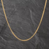 Second Hand 18ct Yellow Gold Double Round Link 23 Inch Belcher Chain 41041788