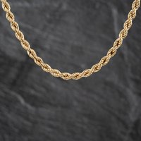 Second Hand 9ct Yellow Gold 18 Inch Rope Chain 41041864
