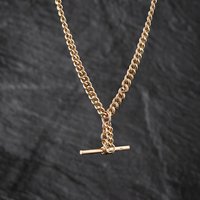 Second Hand Vintage Yellow Gold 14 Inch T-Bar Curb Chain 41041894