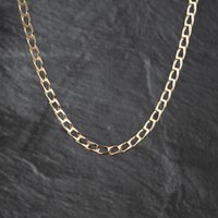 Second Hand 9ct Yellow Gold Square 21 Inch Curb Chain 41041895