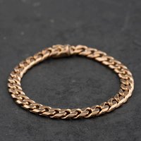 Second Hand 9ct Yellow Gold 7.5 Inch Curb Chain Bracelet 41081347
