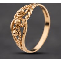 Second Hand 9ct Yellow Gold Knotted Dress Ring 41104193