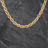 Second Hand 9ct Yellow Gold 16 Inch Rope Chain 41162395