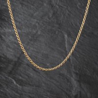 Second Hand 9ct Yellow Gold 18 Inch Rope Chain 41162411