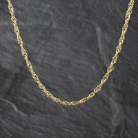 Second Hand 9ct Yellow Gold Twisted 24 Inch Curb Chain 41162430