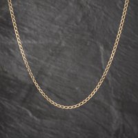 Second Hand 9ct Yellow Gold 19 Inch Curb Chain 41162449