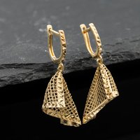 Second Hand 9ct Yellow Gold 37mm Fancy Dropper Earrings 41174669
