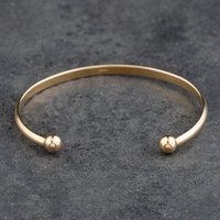Second Hand 9ct Yellow Gold Plain Polished Small Torque Bangle 41211428