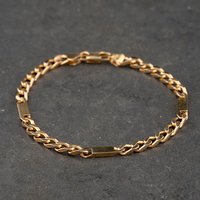 Second Hand 9ct Yellow Gold 7.5 Inch Curb Chain Bracelet 41281959