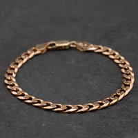 Second Hand 9ct Yellow Gold 7.5 Inch Curb Chain Bracelet 41281995