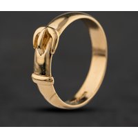 Second Hand 9ct Yellow Gold Buckle Ring 41342581