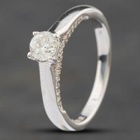 Second Hand 18ct Yellow Gold Certificated 0.39ct Brilliant Cut Forever Diamond Solitaire Ring 41481079