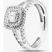 Second Hand 18ct White Gold Brilliant Cut Diamond Bridal Set Ring 41481747