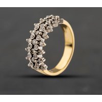 Second Hand 18ct Yellow Gold 0.70ct Diamond Rubover & Claw Set Dress Ring 41482439