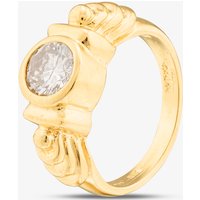 Second Hand 14ct Yellow Gold 0.80ct Brilliant Cut Diamond Fancy Solitaire Ring 43121166