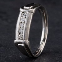 Second Hand Platinum Five Stone Diamond Ring 4315044
