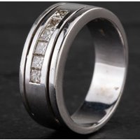 Second Hand 14ct White Gold Six Stone Diamond Ring 4328526