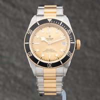 Second Hand Tudor Mens Black Bay S&G Bracelet Watch 79733N