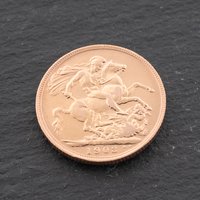 Second Hand 22ct Yellow Gold 1903 King Edward Full Sovereign Coin 47021296
