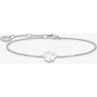 THOMAS SABO Women's Silver Cloverleaf Bracelet A1990-001-21-L19V | Size: Adjustable