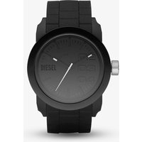 Diesel Mens Double Down Black Rubber Strap Watch DZ1437