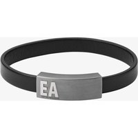 Emporio Armani Mens New Logo Leather Identity Bracelet EGS2757060