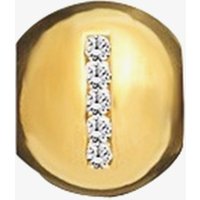 Lovelinks Gold Plated Silver Clear Cubic Zirconia I Bead