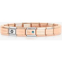 Nomination CLASSIC Rose Gold December Light Blue Topaz Bracelet 430508/12