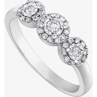 9ct White Gold 0.25ct Diamond Ring 30900WG/25-10 N