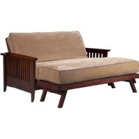Sicilian (Denali) Love Seat Wall Hugger in Dark Cherry Finish