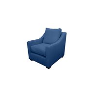 Victoria Chemical Free Loveseat - Chair - Ottoman - Natural Fabric Sofa-Chair-BLUE HEMP - HEMPB