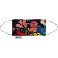 Flowers Print Silk With Organic Cotton Face Mask For Children & Adults-Small
