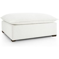Organic Ottoman 30x30 Modular - Modern Modular Ottoman - Custom-BEEFY BULL WHITE COTTON - 820H