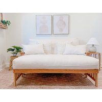 Pure Rest Wool Wrapped Organic Cotton Futon Mattress - by The Futon Shop-Twin XL-Virgin Wool