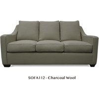 Victoria Chemical Free Sofa - Natural Fabric Sofa - The Futon Shop-3 Seat Sofa-CHARCOAL WOOL - SOFA112