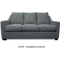 Victoria Chemical Free Sofa - Natural Fabric Sofa - The Futon Shop-3 Seat Sofa-BEEFY BULL GRAPHITE COTTON - 825H
