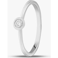 9ct White Gold 0.15ct Brilliant Cut Diamond Solitaire Ring 546073 375/WG