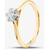 18ct Yellow Gold Certified 0.50ct Brilliant Cut Diamond Solitaire Ring 10638/18PT/MO - 50PT