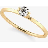 Niessing Princess 18ct Yellow Gold 0.16ct Diamond Solitaire Ring N301960