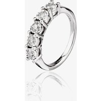 9ct White Gold 0.50ct Diamond Five Stone Ring THR26487-50 K