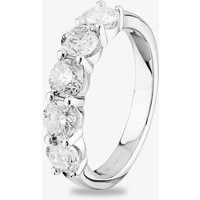 18ct White Gold 2.00ct Diamond Five Stone Ring THR5555-200